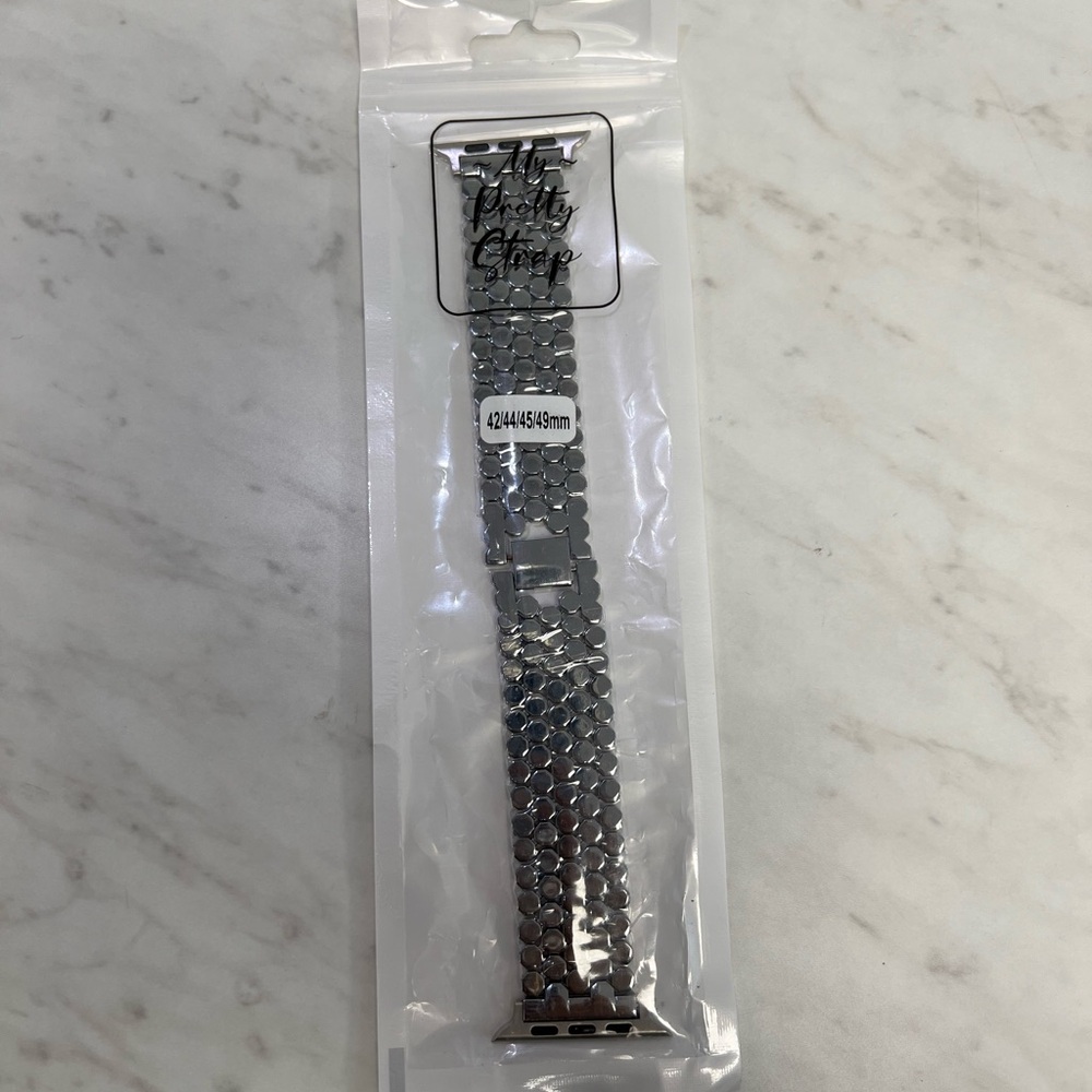 My Pretty Strap Silver Honeycomb Metal Apple Watch Band 42/44/45/49 MM